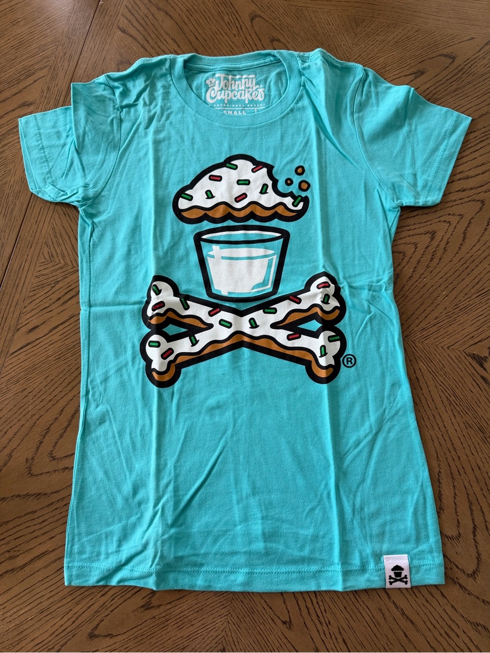 Women’s Johnny Cupcakes Milk and Cookies Tee